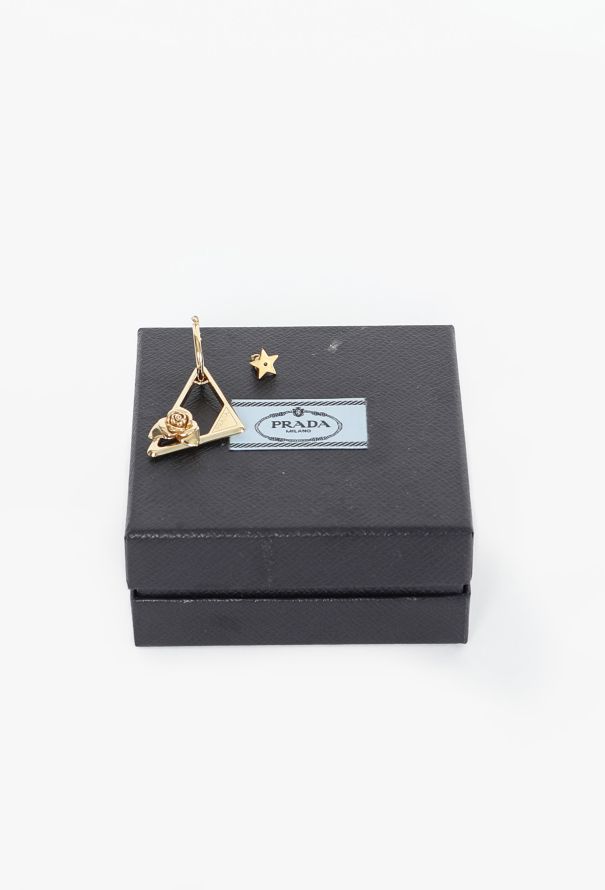 Prada Rose Logo Drop Earring Set, 2023 - 3
