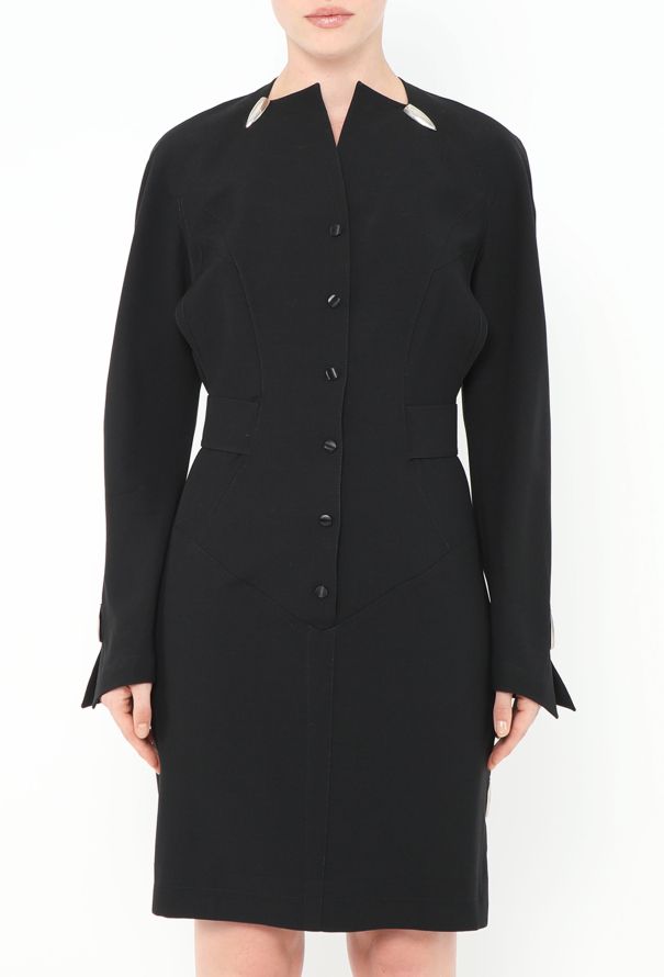 Thierry Mugler Late '80s Spearhead Belted Dress - 2