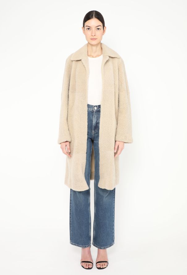 Céline Teddy Shearling Belted Coat - 5 Céline Teddy Shearling Belted Coat - 5