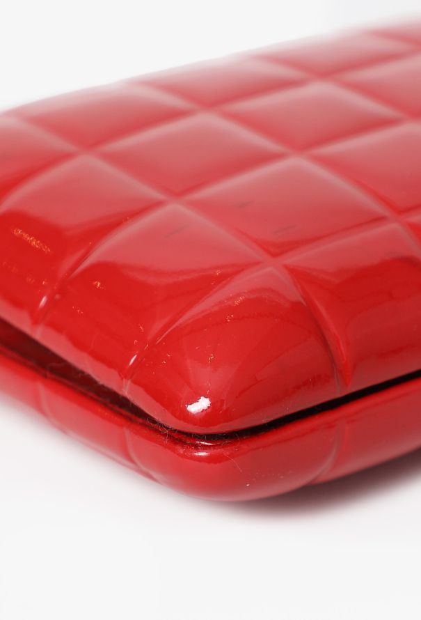 Chanel Patent Chocolate Bar Clutch - 10