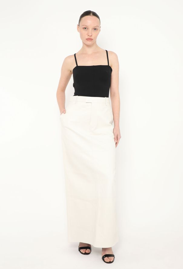 Bottega Veneta 2022 Lambskin Maxi Skirt - 1