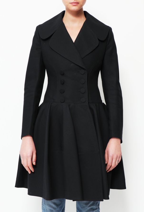 Navy Flared Skater Coat | Authentic & Vintage | ReSee