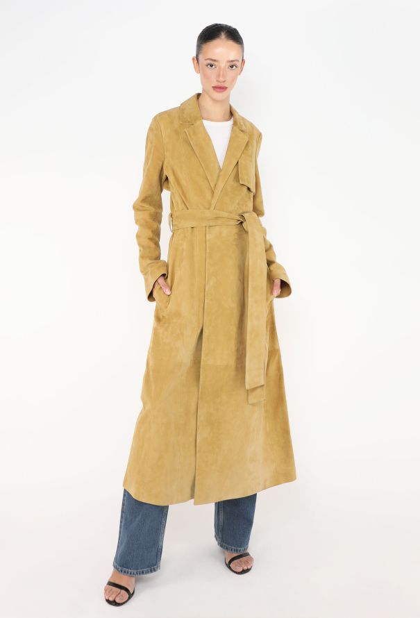 Galvan Resort 2022 Farrah Suede Trench - 6