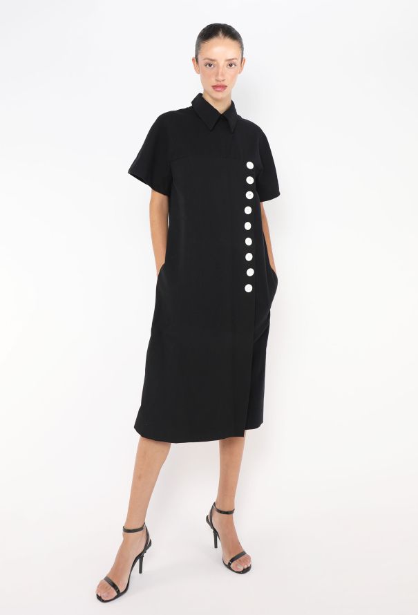 Céline 2016 Contrast Button Shift Dress - 1