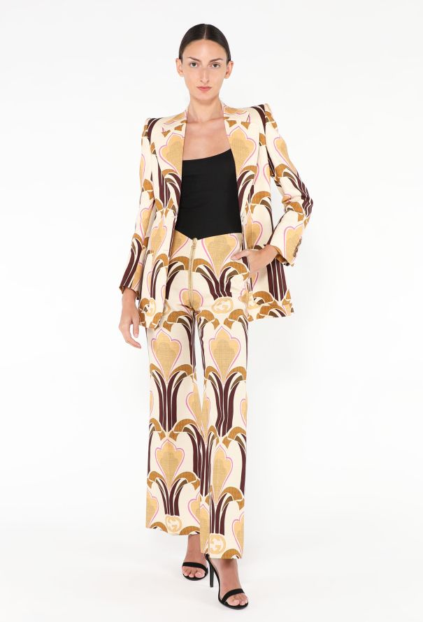 Gucci S/S 2022 Graphic Linen Suit - 4