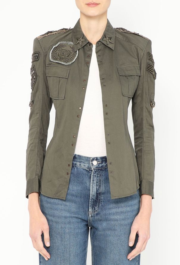 Balmain S/S 2010 Embellished Military Overshirt - 1