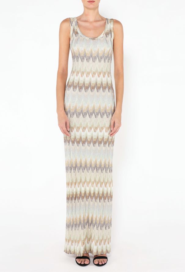 Missoni 2024 Chevron Lamé Maxi Dress - 3