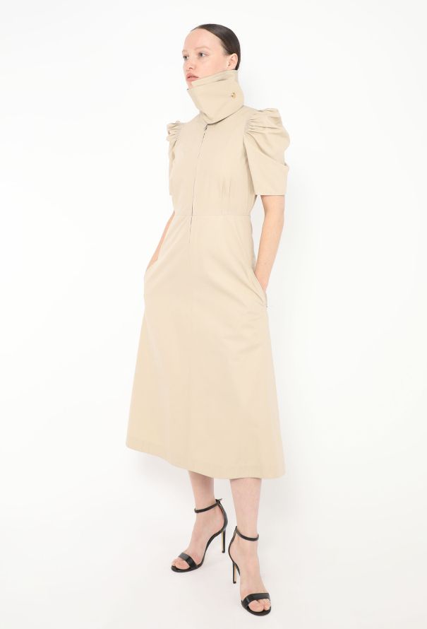 Céline 2017 Cotton Trench Dress - 5