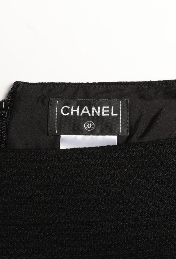 Chanel A-Line Silk Piqué Skirt - 4 Chanel A-Line Silk Piqué Skirt - 4