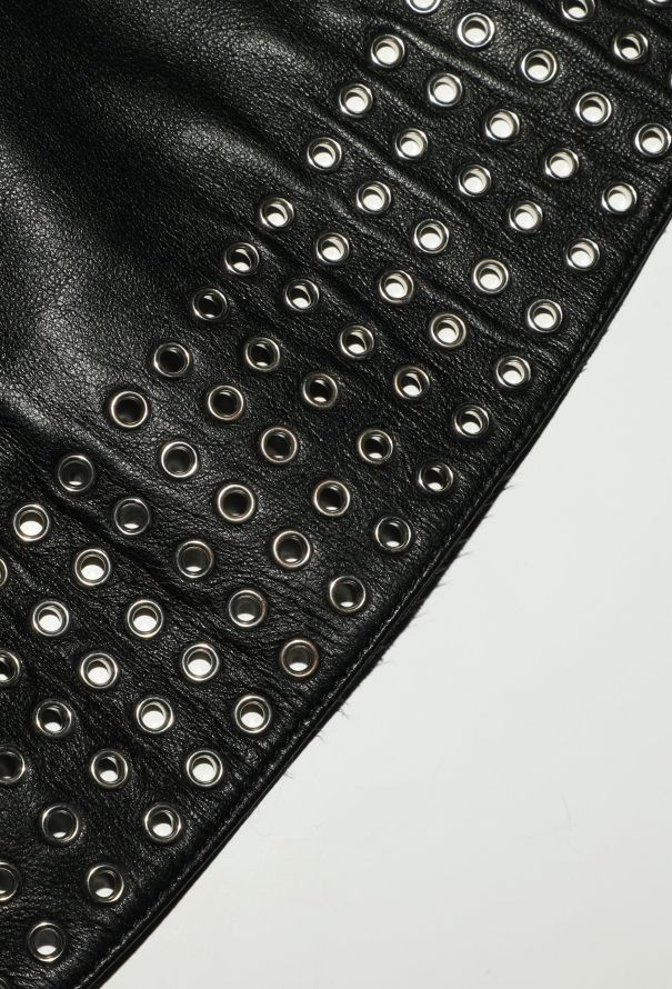 Alaïa S/S 2014 Leather Eyelet Skirt - 7 Alaïa S/S 2014 Leather Eyelet Skirt - 7
