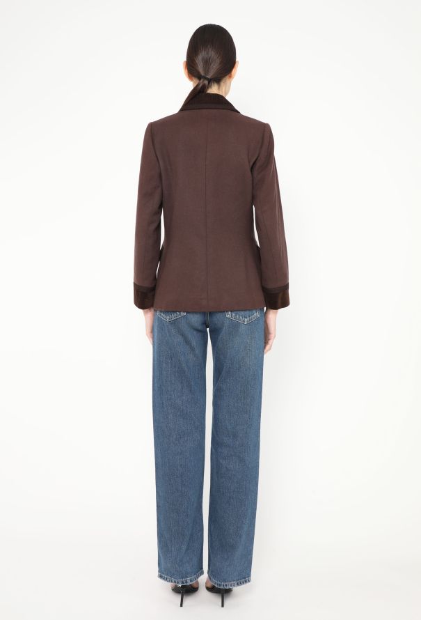 Saint Laurent F/W 1988 Corduroy Trim Blazer - 6 Saint Laurent F/W 1988 Corduroy Trim Blazer - 6