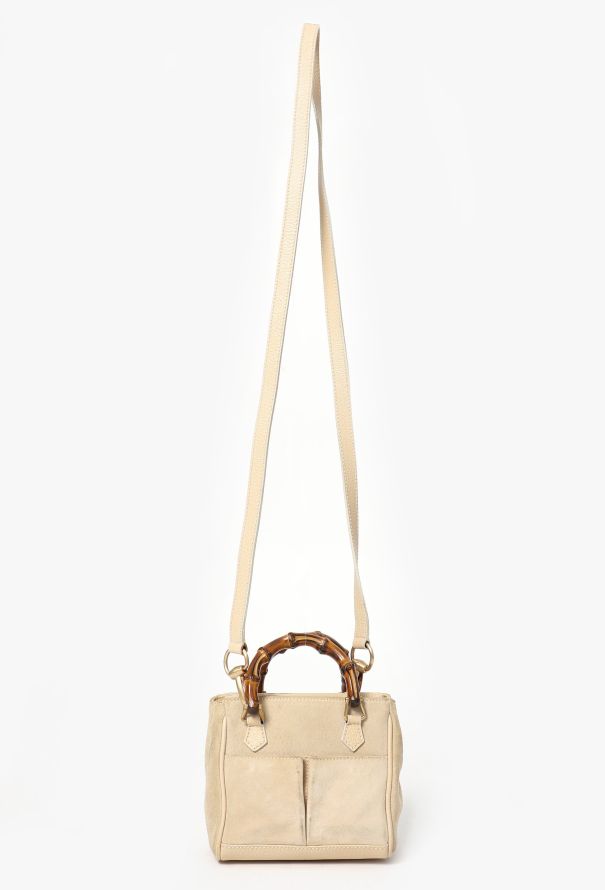 Gucci Vintage Suede Bamboo Mini Bag - 2 Gucci Vintage Suede Bamboo Mini Bag - 2