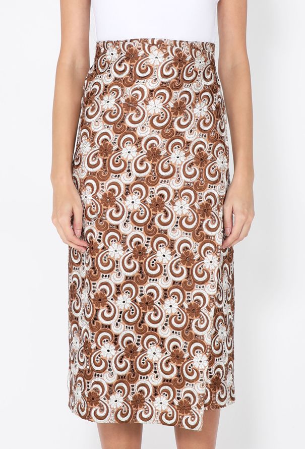 Comme des Garçons Floral Embroidered Wrap Skirt, 1999 - 3