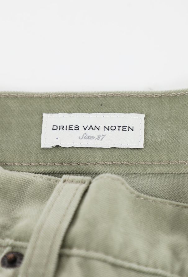 Dries Van Noten 2023 Velvet Straight Leg Trousers - 5