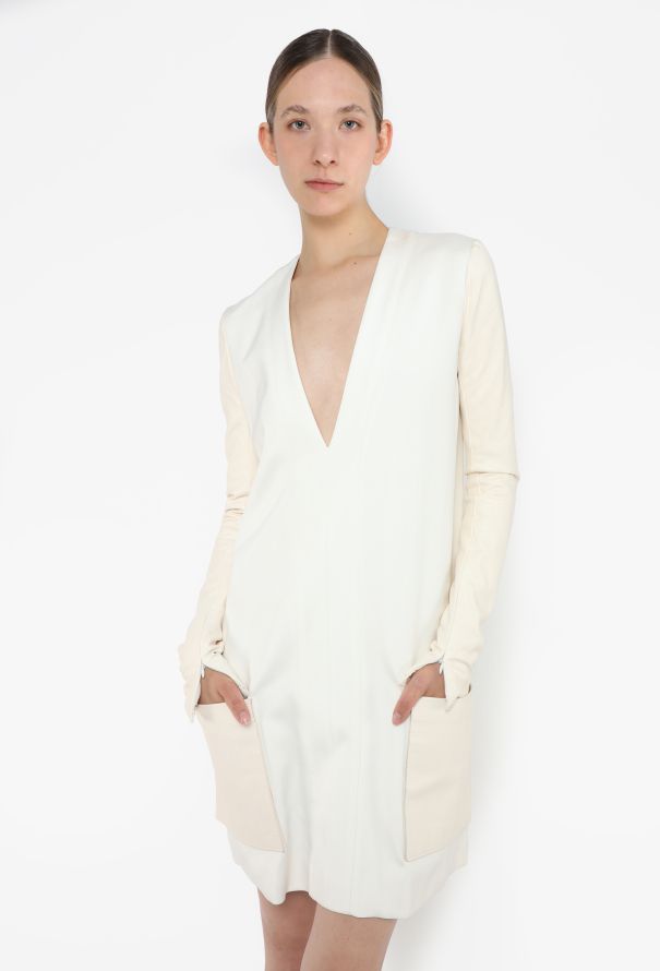 Céline 2010 Leather Trim Dress - 4