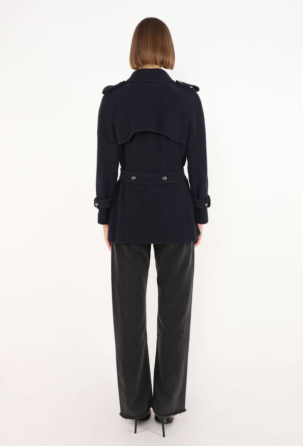 Chanel Belted Tweed Trench Jacket, Resort 2008 - 7