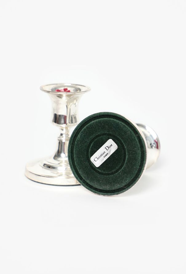 Dior Vintage Silver Candle Holder Set - 3