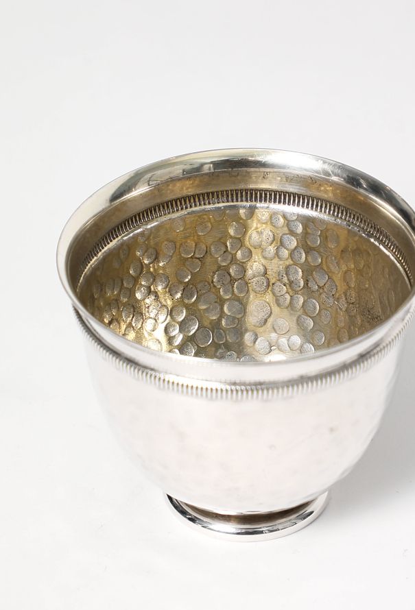 Dior 1960s Hammered Silver Cup - 3 Dior 1960s Hammered Silver Cup - 3