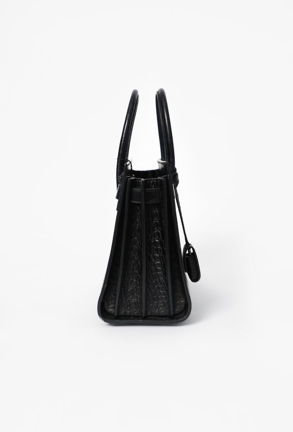 Saint Laurent Embossed Small Sac de Jour - 3