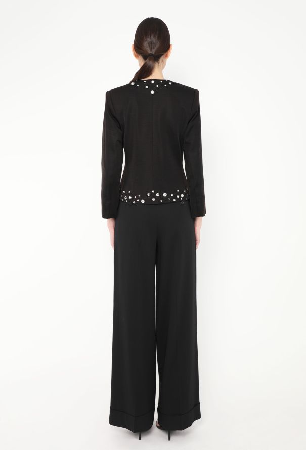 Saint Laurent Embellished Tailored Blazer, S/S 1986 - 5