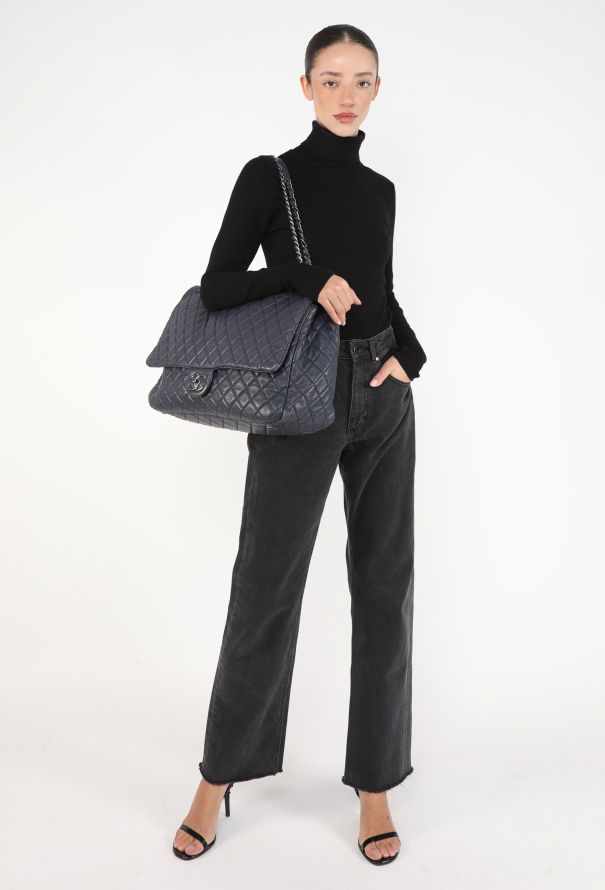 Chanel S/S 2016 Airlines XXL Classic Flap Bag - 5