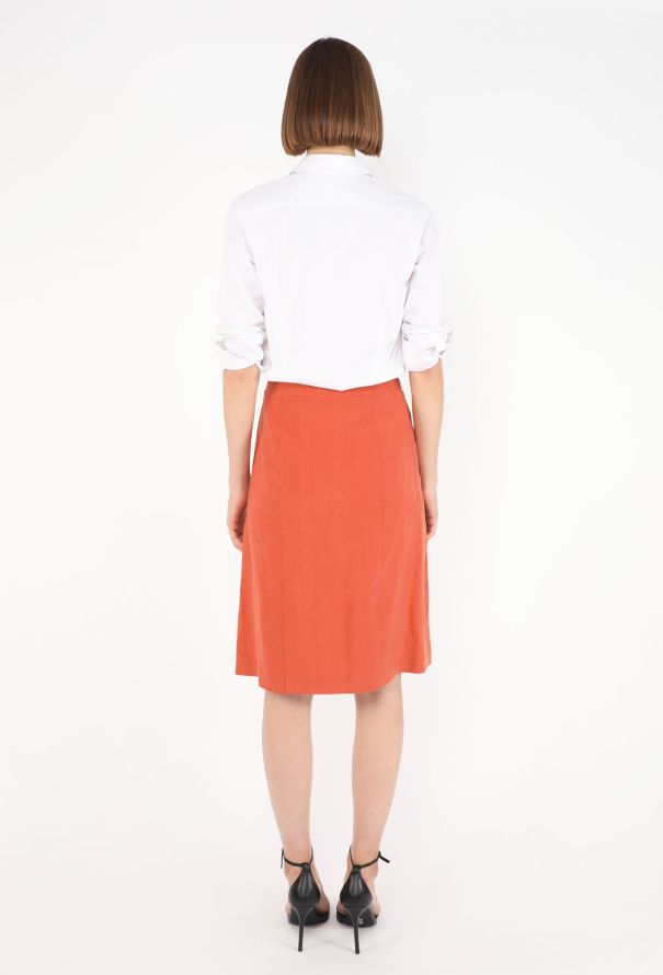Hermès Zipper Linen Skirt, S/S 2021 - 5