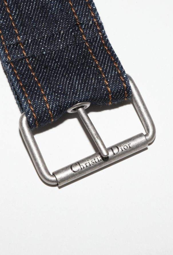 Dior Bootcut Belted Denim Overalls - 9