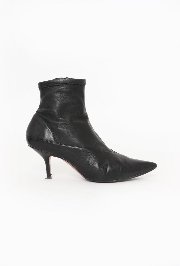 Céline Kitten Heel Ankle Boots - 1