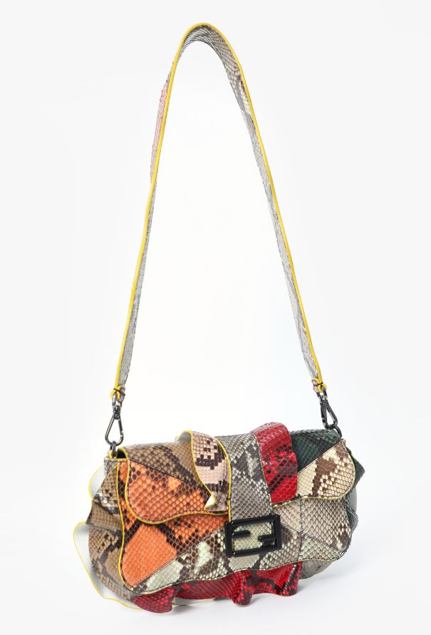 Fendi F/W 2016 Python Elaphe Waves  Baguette Bag - 5