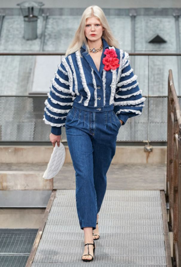 Chanel S/S 2020 Stitched Barrel Jeans - 2