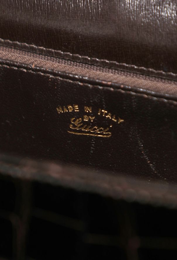 Gucci Vintage Crocodile Leather Bag - 11