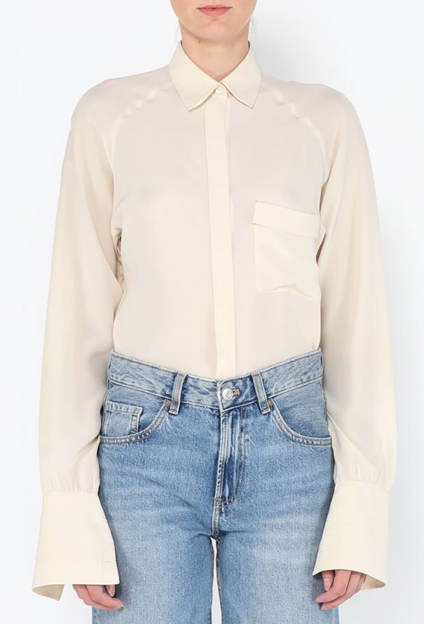 Chanel Classic Silk Button Down Blouse - 2