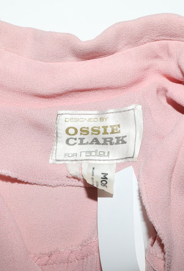 Ossie Clark RARE Early '70 Moss Crêpe Dress - 5