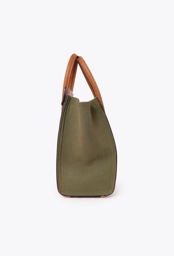 Céline Canvas & Leather Micro Luggage Tote Bag - 4 Céline Canvas & Leather Micro Luggage Tote Bag - 4