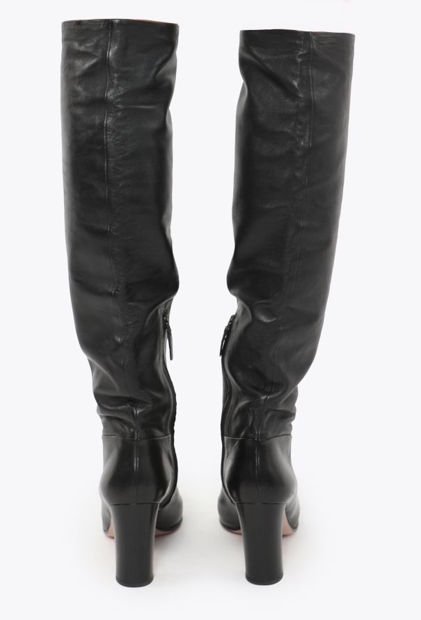 Prada Thigh-High Nappa Leather Boots - 4 Prada Thigh-High Nappa Leather Boots - 4