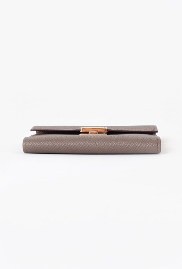 Hermès Etoupe Epsom Clic 10 Wallet - 6 Hermès Etoupe Epsom Clic 10 Wallet - 6