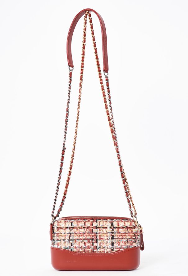 Chanel Tweed Gabrielle Clutch With Chain - 4