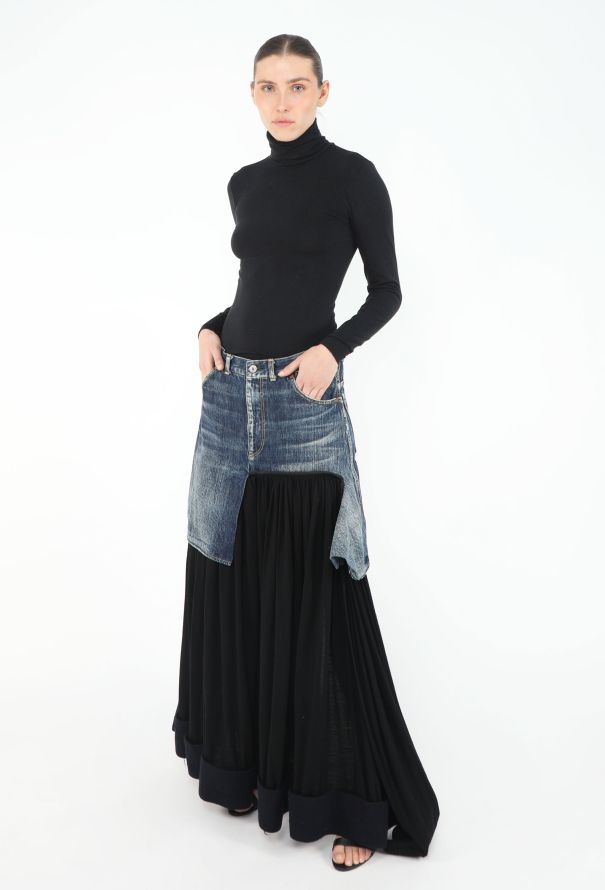 Yohji Yamamoto F/W 2002 Deconstructed Denim Skirt - 4