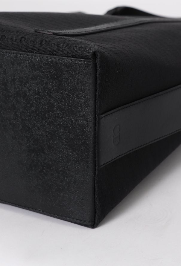 Dior Black Monogram Tote Bag - 7