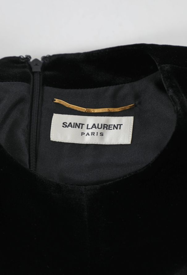 Saint Laurent F/W 2015 Velvet Mini Dress - 6