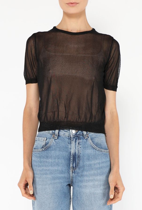 Maison Margiela '90s Ribbed Mesh Top - 2