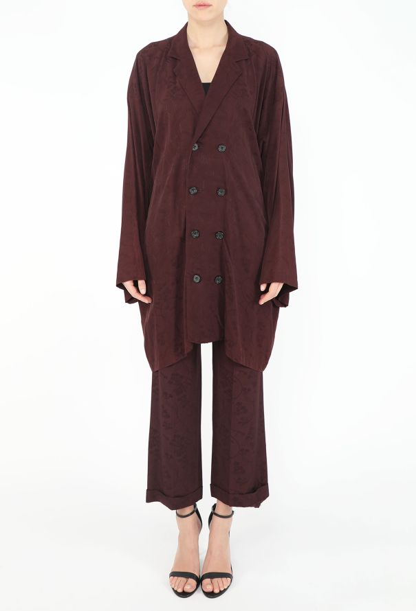 Yohji Yamamoto Floral Jacquard Tunic Ensemble - 5