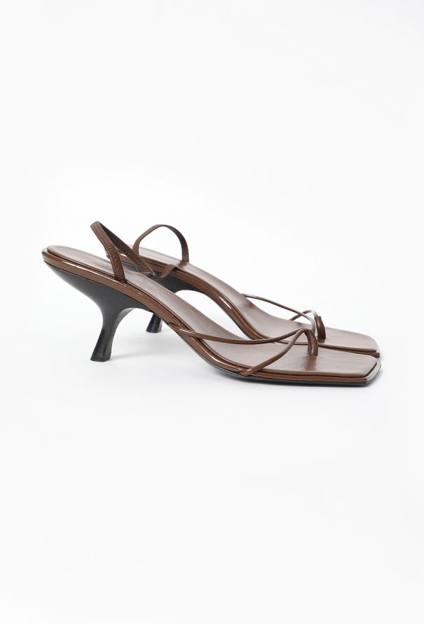 The Row 2023 Rai Slingback Square-Toe Sandals - 3