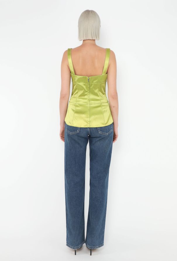 Dolce & Gabbana Charmeuse Peplum Corset Top - 3 Dolce & Gabbana Charmeuse Peplum Corset Top - 3