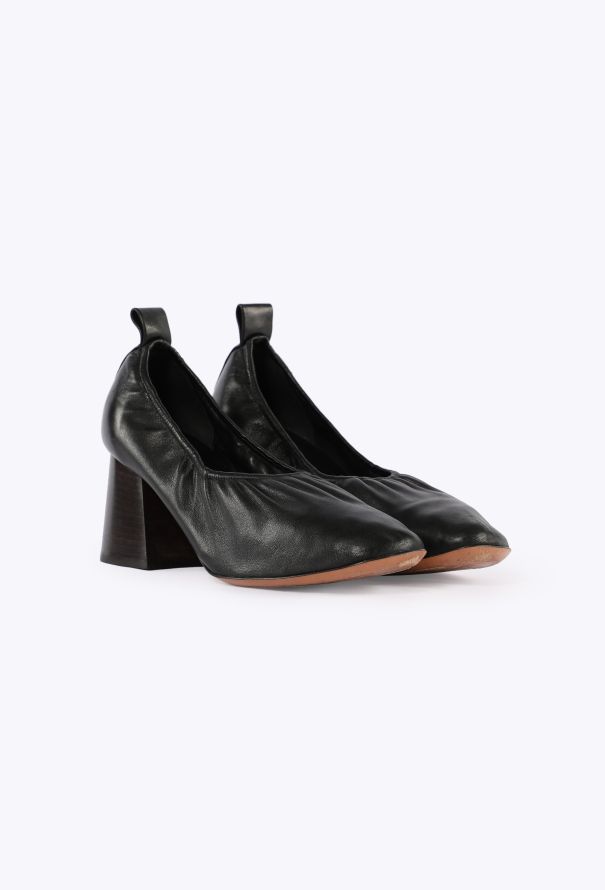 Céline Ruched Leather Ballerinas, S/S 2015 - 3