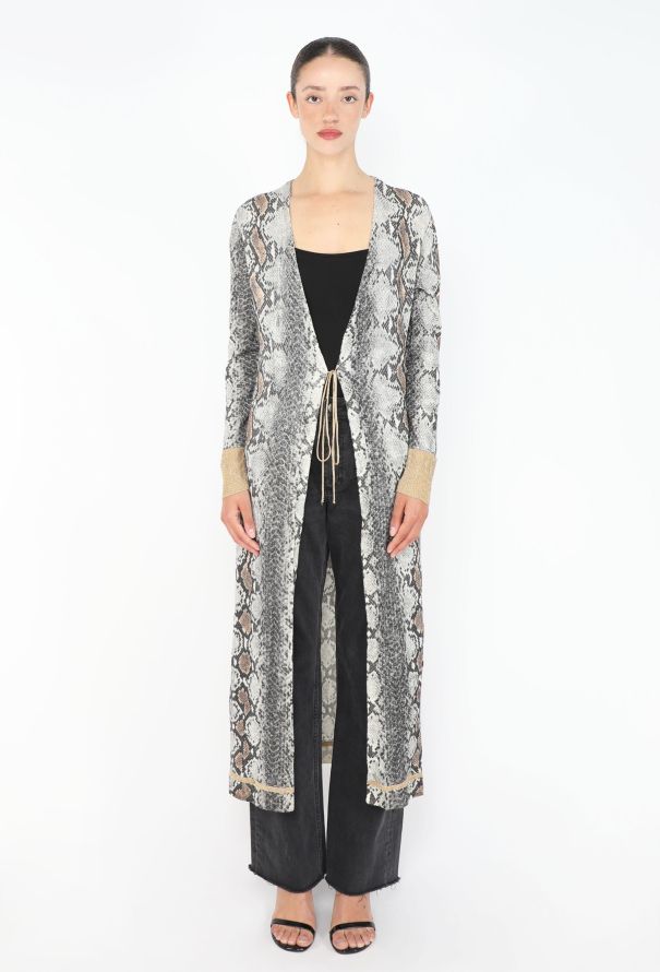 Roberto Cavalli Snake Print Jersey Kaftan - 1