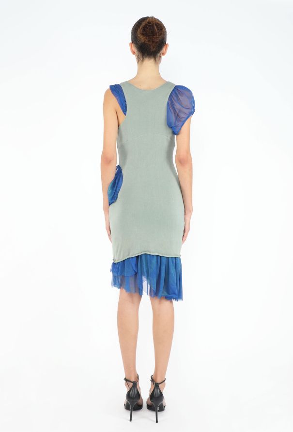 Helmut Lang Iconic S/S 2004 Overlay Cut-out Dress - 6