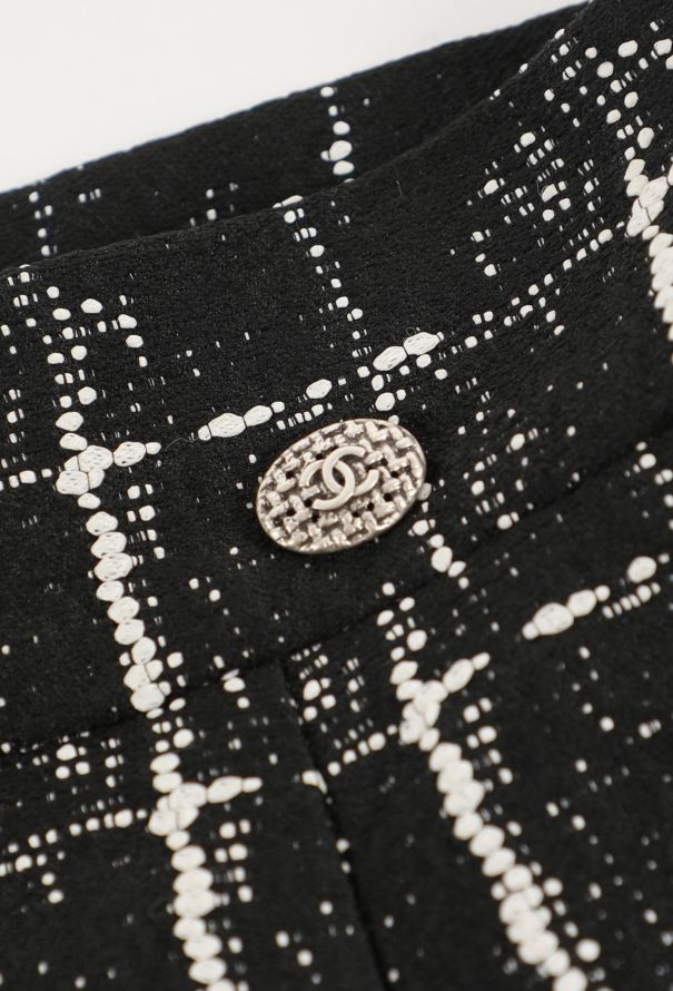 Chanel 2014 Tweed Checkered Skirt - 5