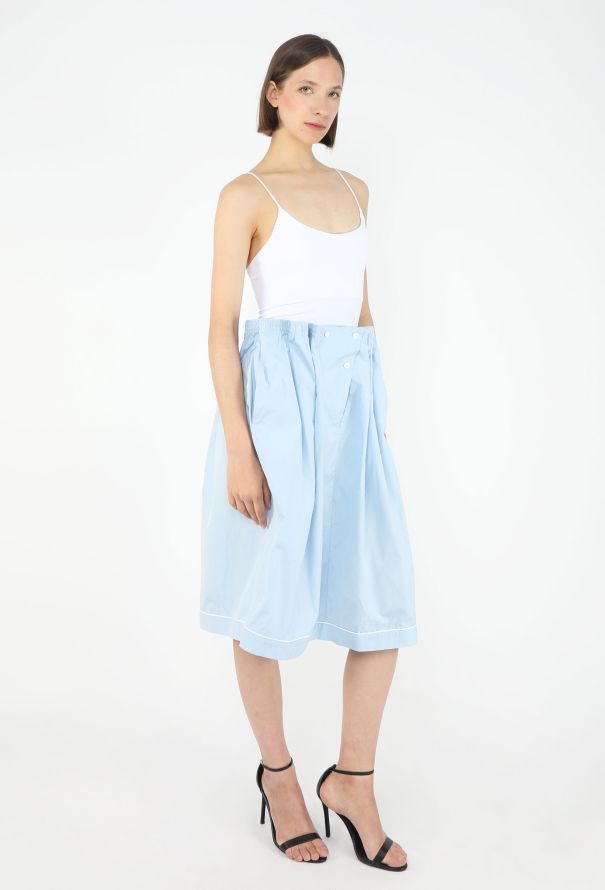 Prada F/W 2025 Cotton Ruched Skirt - 5