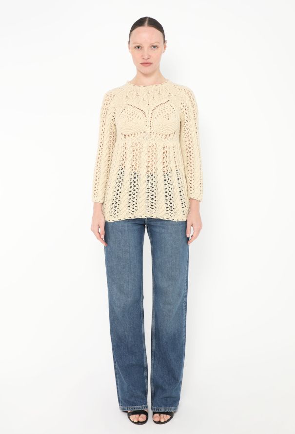 Comme des Garçons Tao Textured Crochet Sweater - 2
